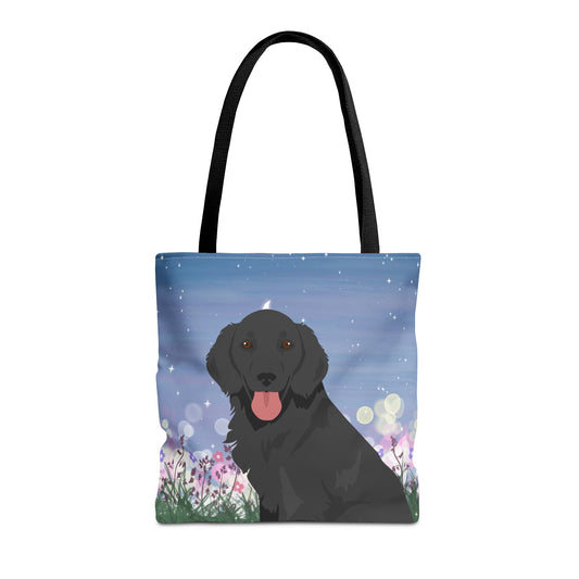 Flat-coated Retriever Dog Tote Bag 16x16