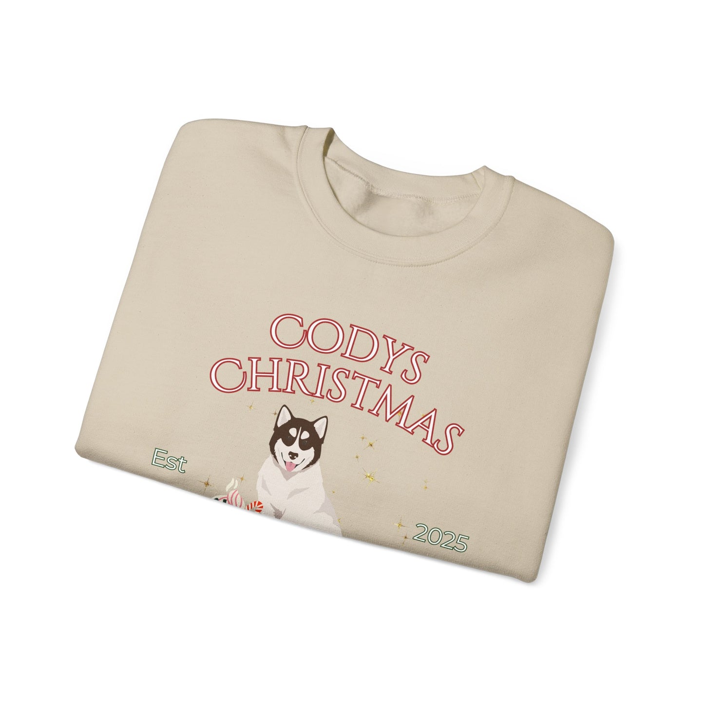 Canadian Inuit Dog Dog Christmas Social Club Unisex Heavy Blend Crewneck Sweatshirt Custom Name