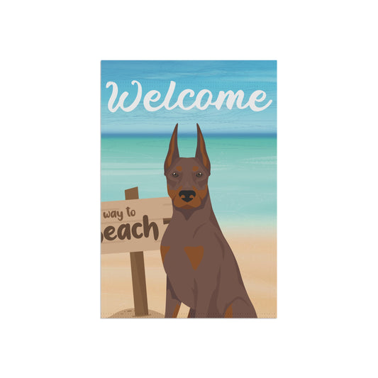 Doberman Pinscher Dog Garden Flag