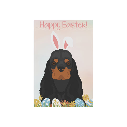 American Cocker Spaniel Dog Happy Easter Garden Flag