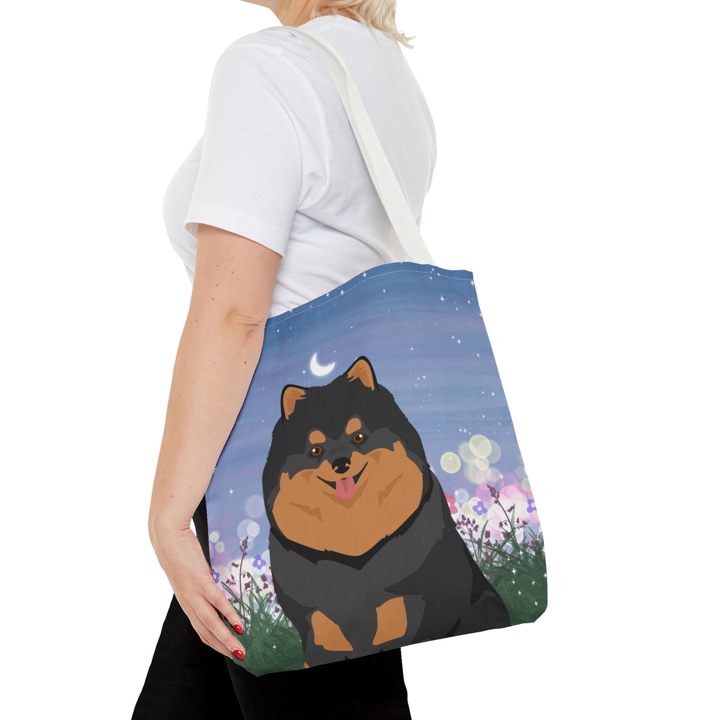Pomeranian Dog Tote Bag 16x16