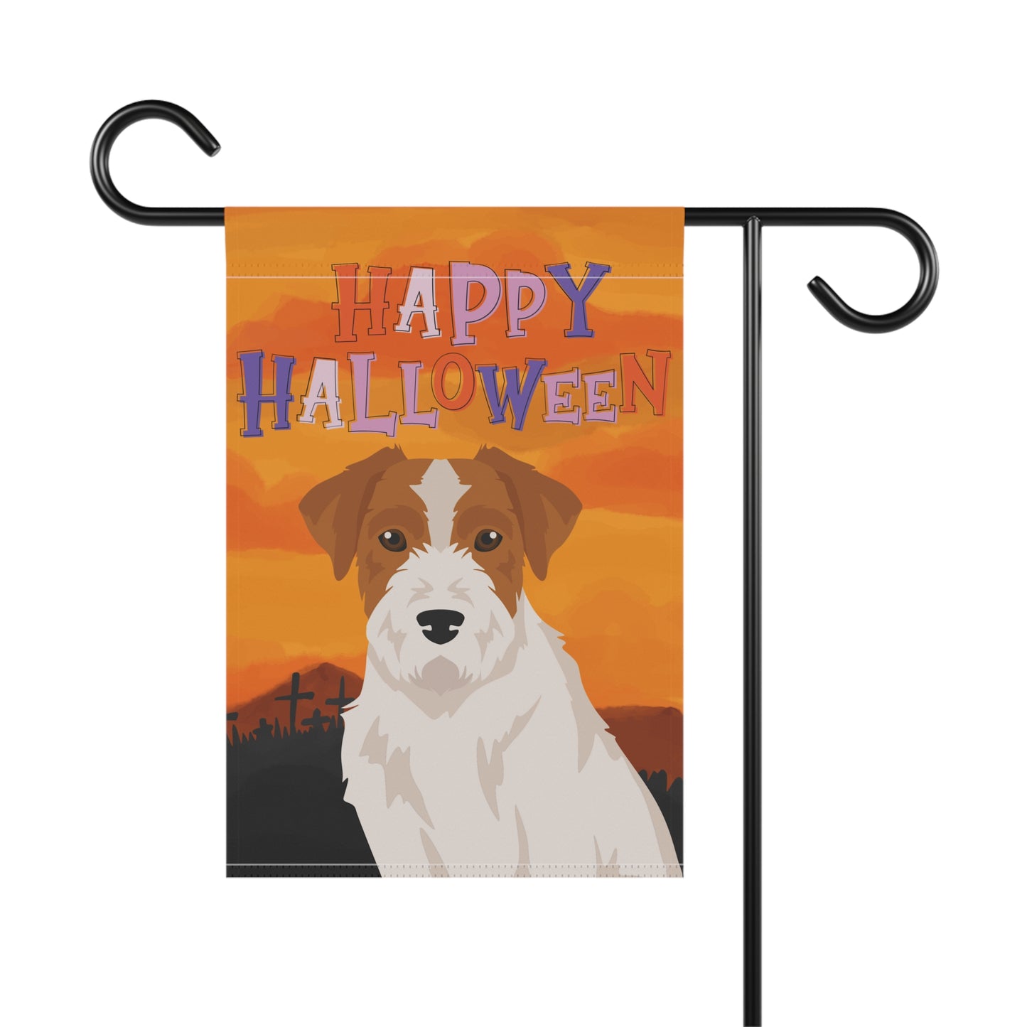 Jack Russell Terrier Dog Halloween Garden Flag