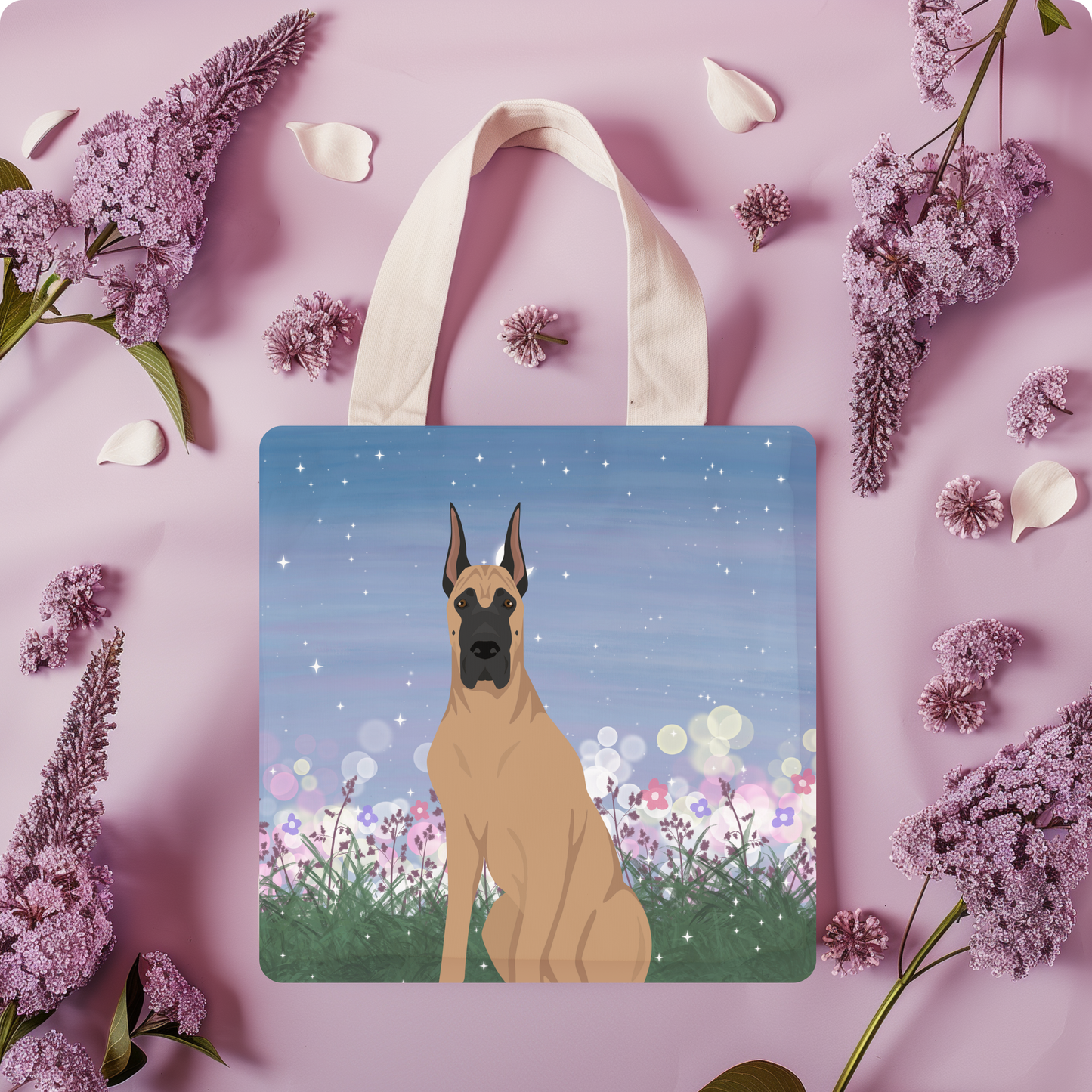 Great Dane Dog Tote Bag 13x13