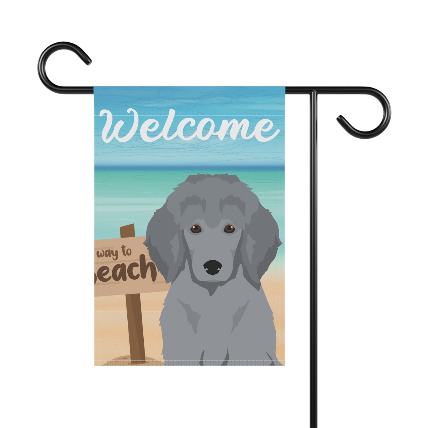 Poodle Dog Garden Flag