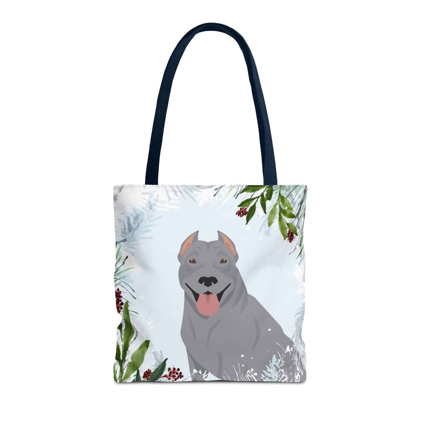 Pit Bull Dog Christmas Holiday Tote Bag 16x16