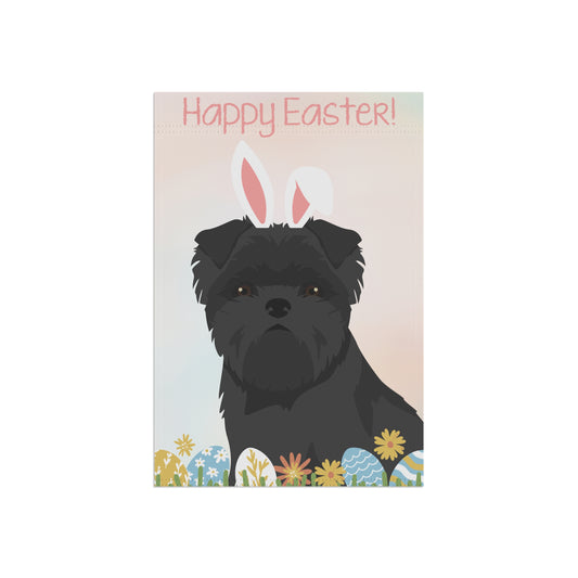 Affenpinscher Dog Happy Easter Garden Flag