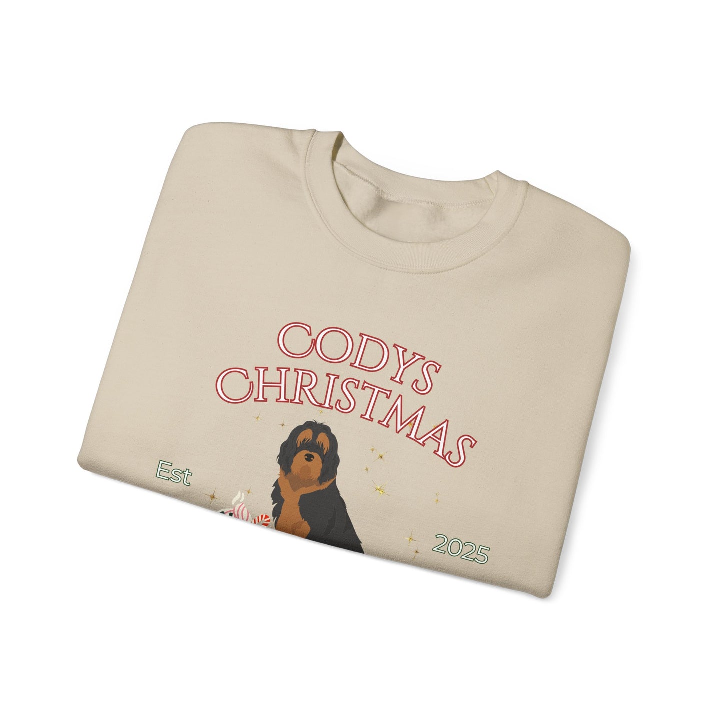 Otterhound Dog Christmas Social Club Unisex Heavy Blend Crewneck Sweatshirt Custom Name
