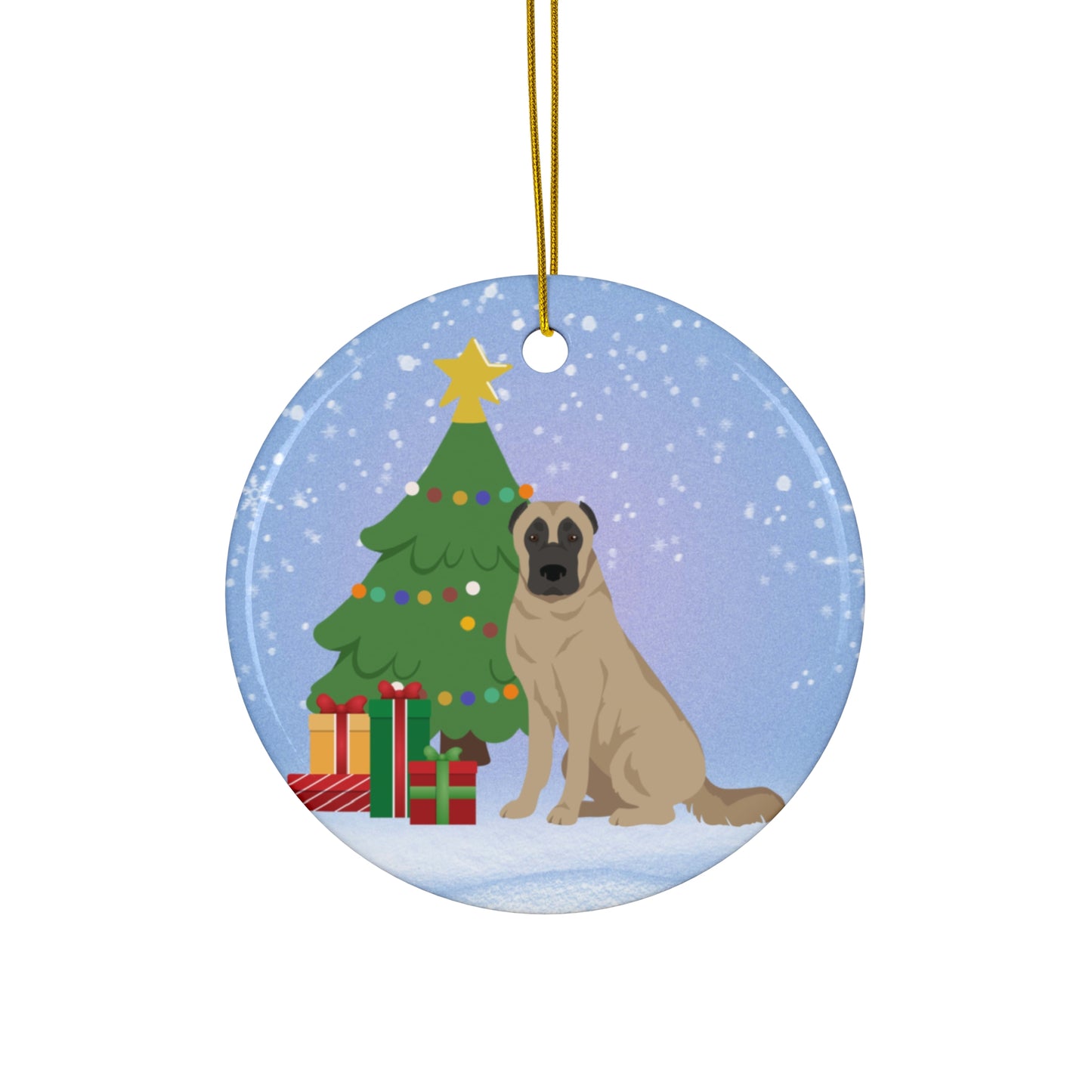 Kangal Dog Christmas Ceramic Ornament