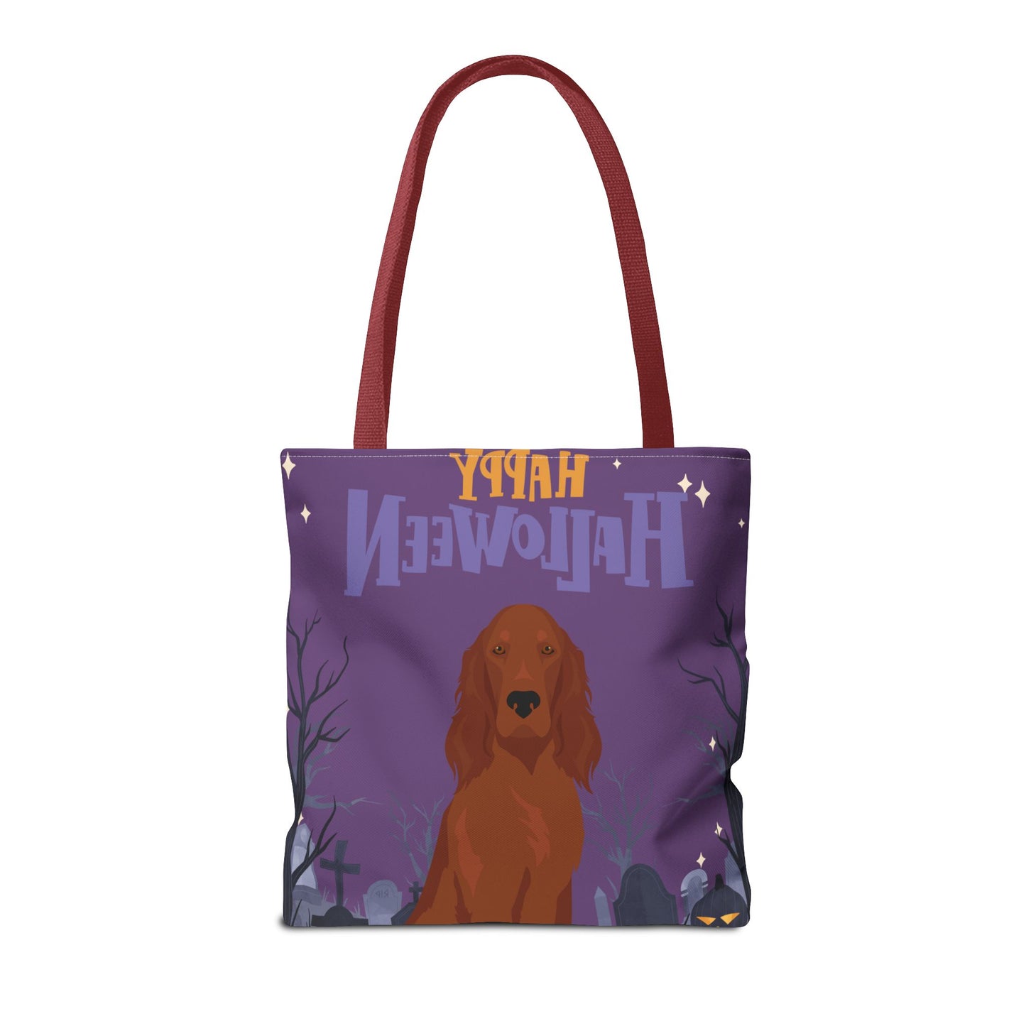 Irish Setter Dog Happy Halloween Tote Bag 16x16