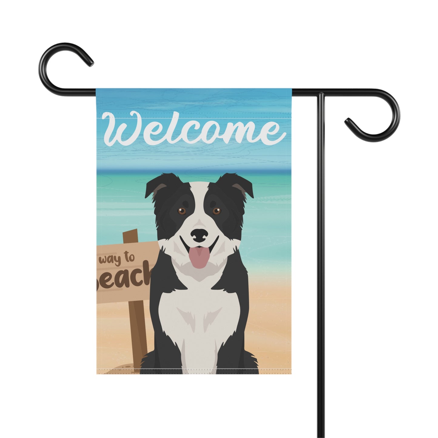 Border Collie Dog Garden Flag