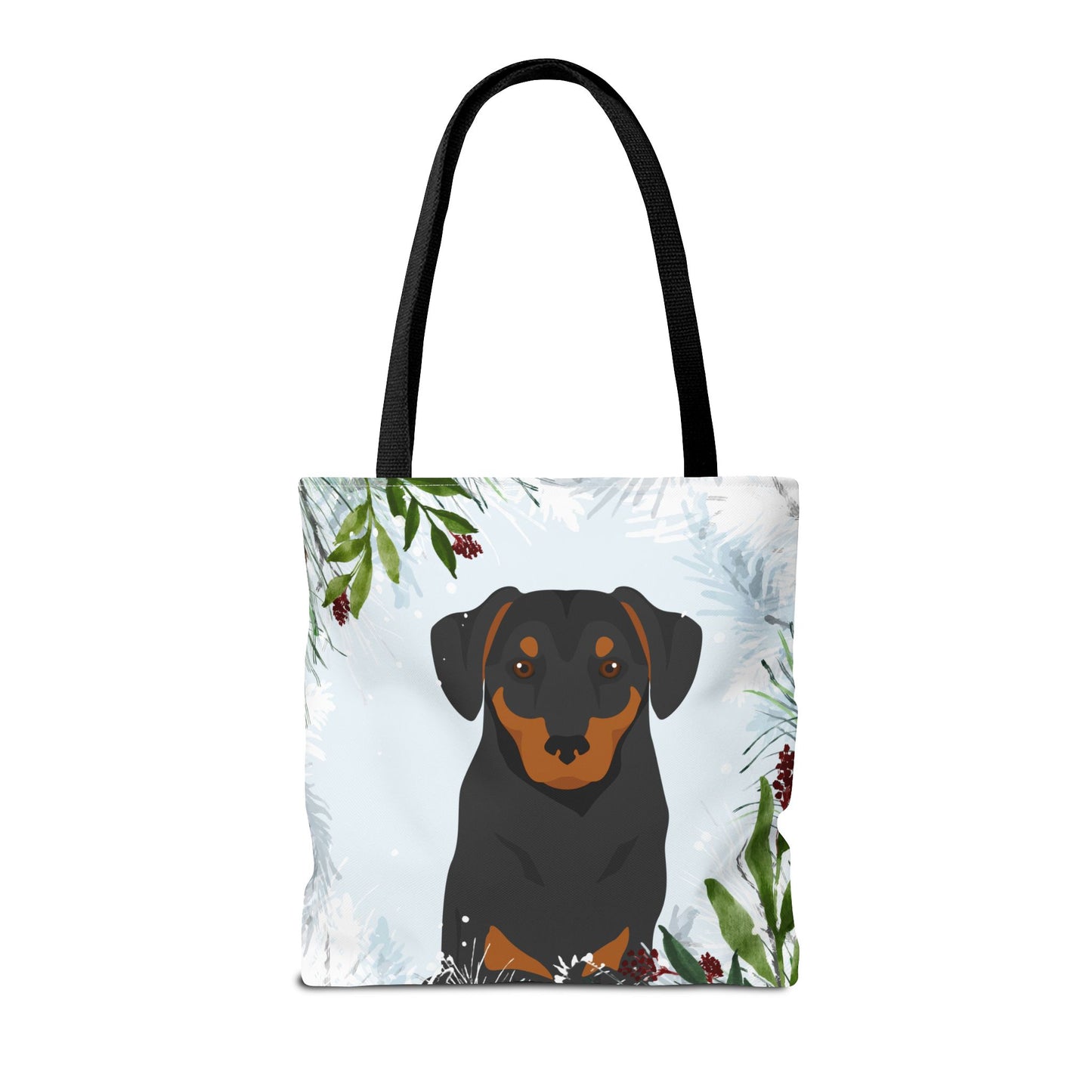 Austrian Pinscher Dog Christmas Holiday Tote Bag 16x16
