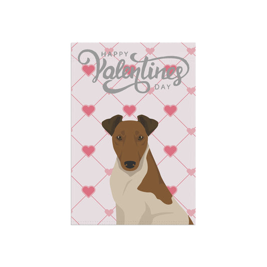 Smooth Fox Terrier Dog Valentines Day Garden Flag