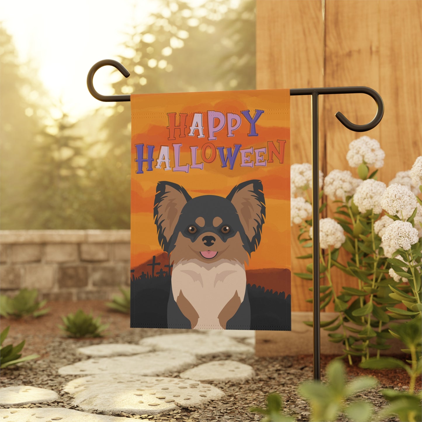 Chihuahua Dog Halloween Garden Flag