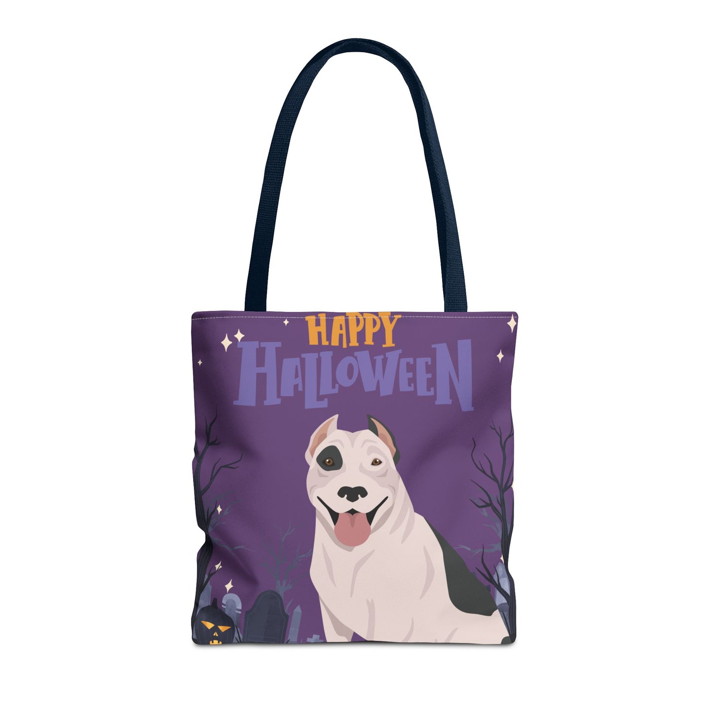 Pit Bull Dog Happy Halloween Tote Bag 16x16
