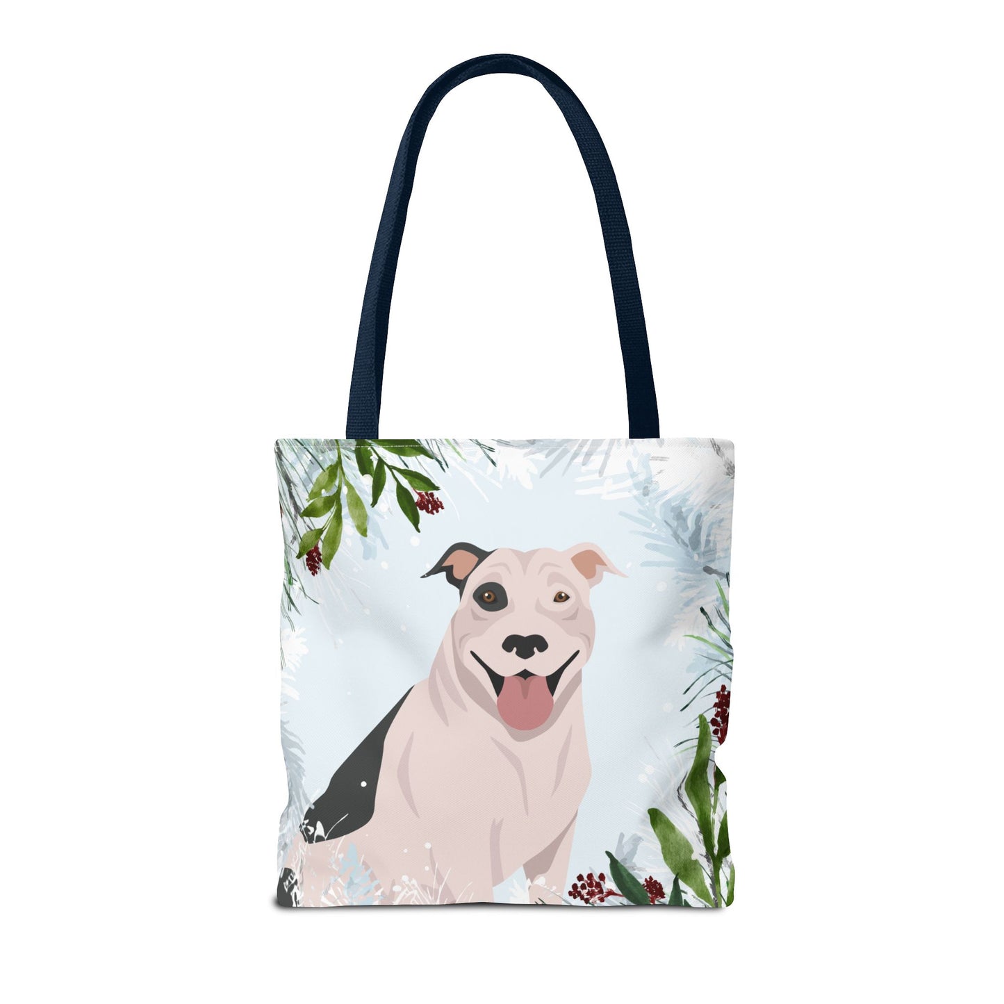 Pit Bull Dog Christmas Holiday Tote Bag 16x16
