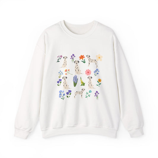 Dalmatian Dog Unisex Spring Cottage Core Crewneck Sweatshirt