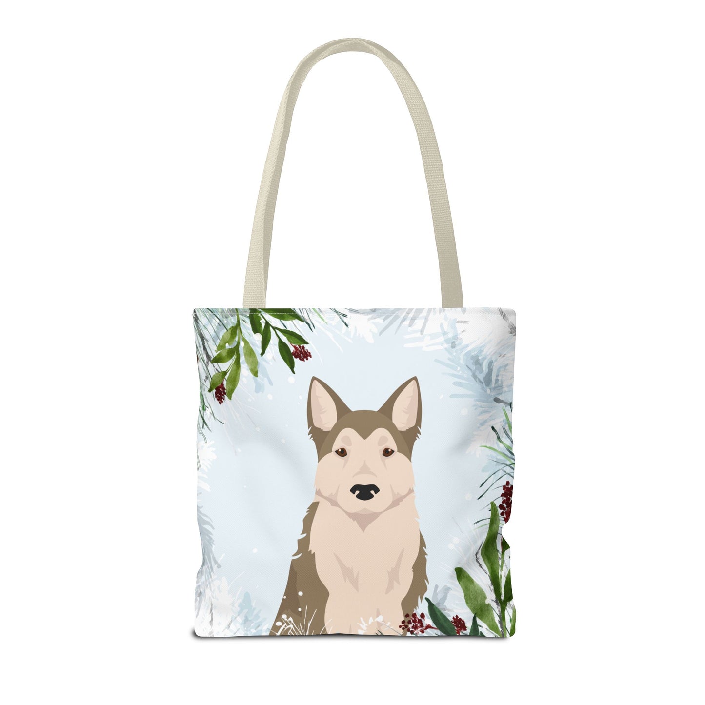 West Siberian Laika Dog Christmas Holiday Tote Bag 16x16