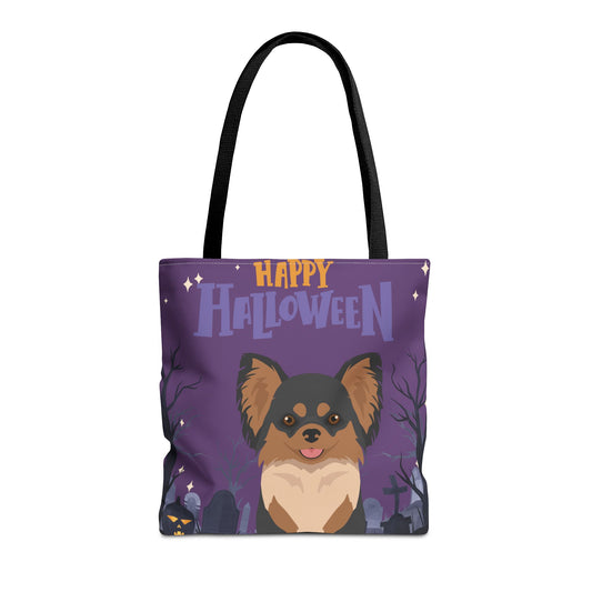 Chihuahua Dog Happy Halloween Tote Bag 16x16