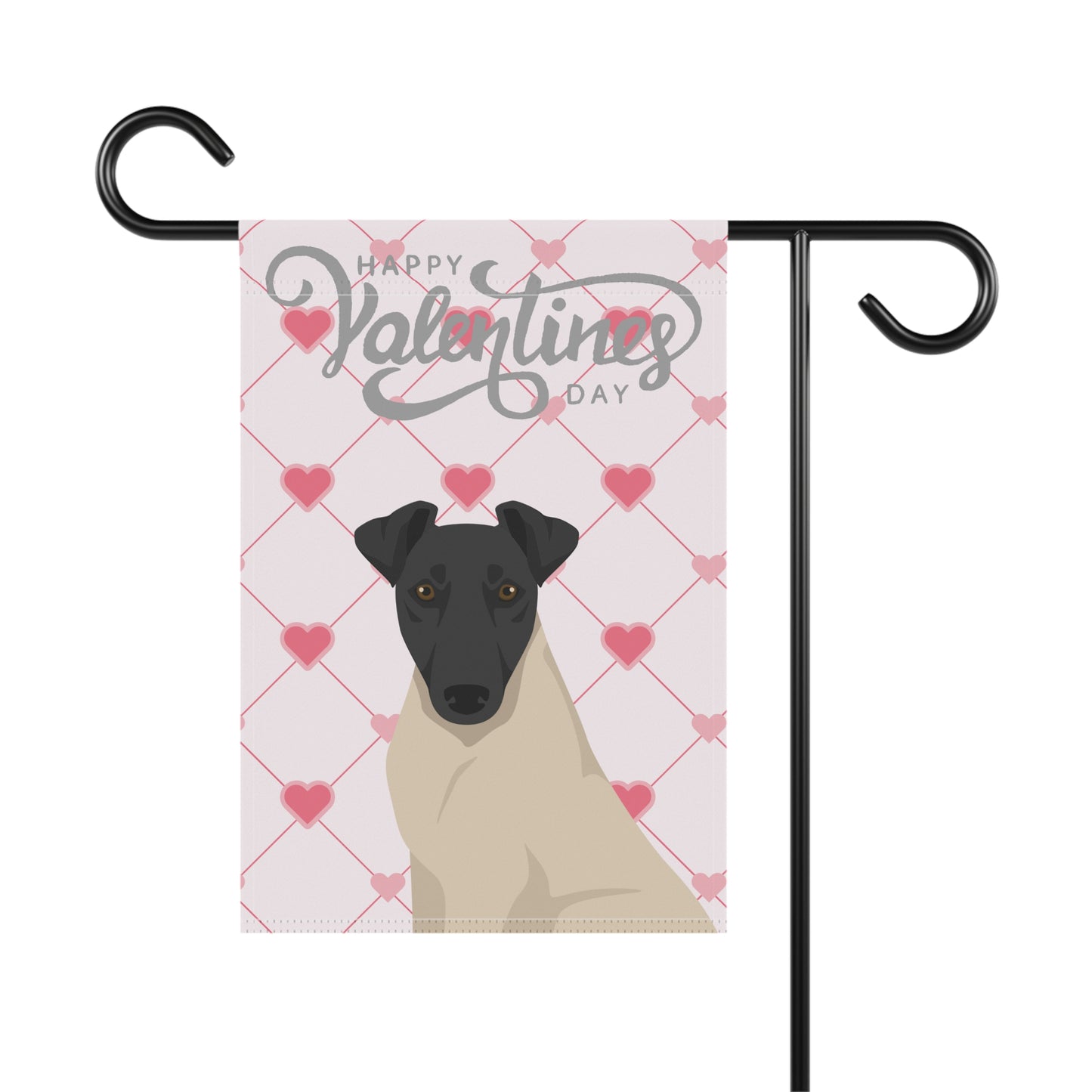 Smooth Fox Terrier Dog Valentines Day Garden Flag