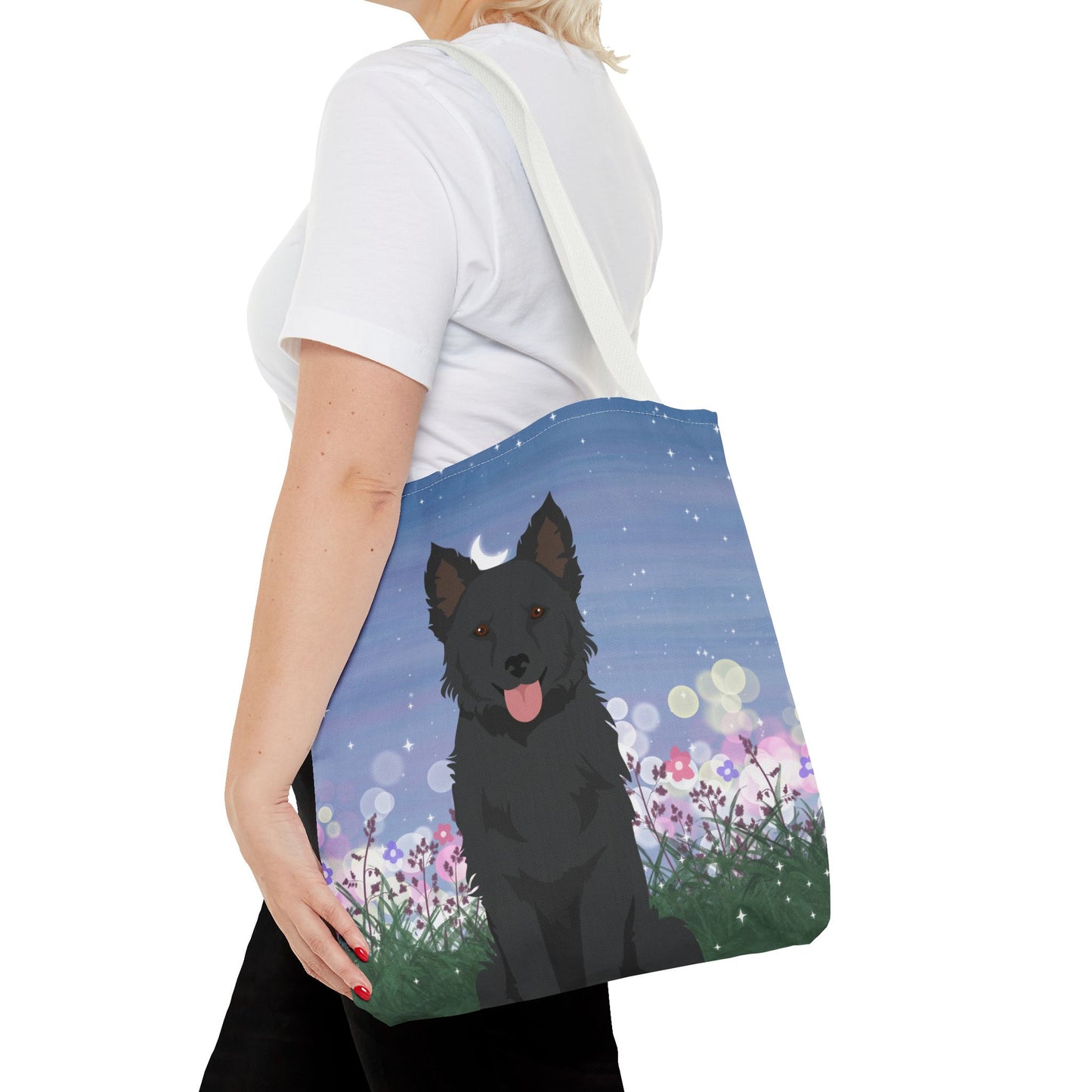 Mudi Dog Tote Bag 16x16
