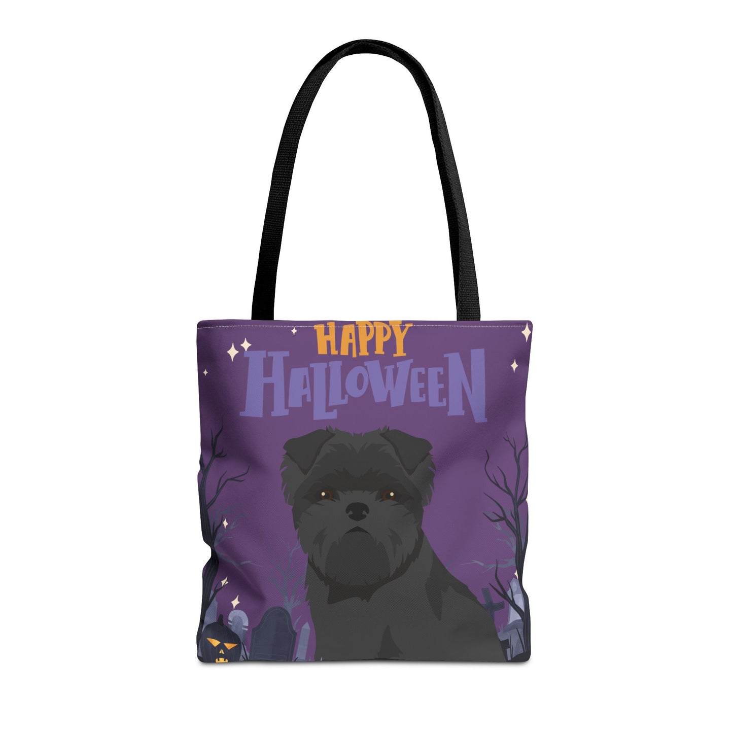 Affenpinscher Dog Happy Halloween Tote Bag 16x16