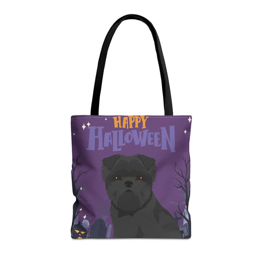 Affenpinscher Dog Happy Halloween Tote Bag 16x16
