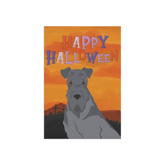 Kerry Blue Terrier Dog Halloween Garden Flag