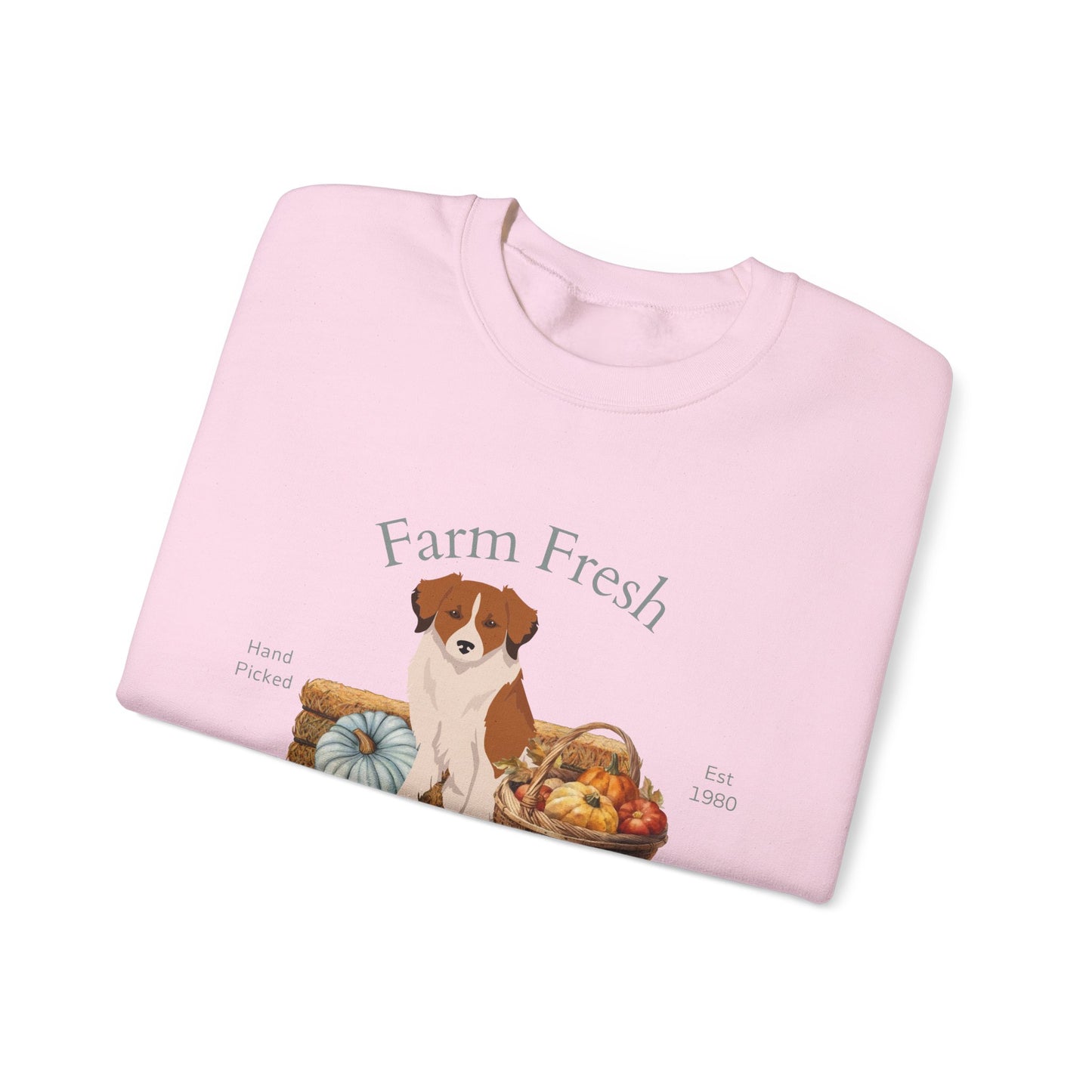 Kromfohrlander Dog Fall Farm Fresh Unisex Heavy Blend Crewneck Sweatshirt