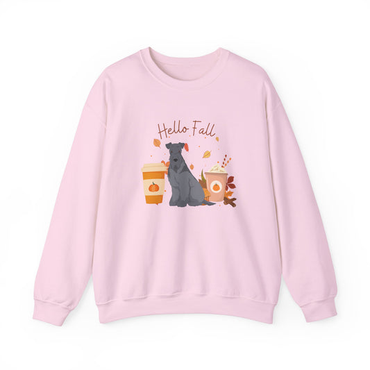 Kerry Blue Terrier Dog Fall Halloween Unisex Heavy Blend Crewneck Sweatshirt