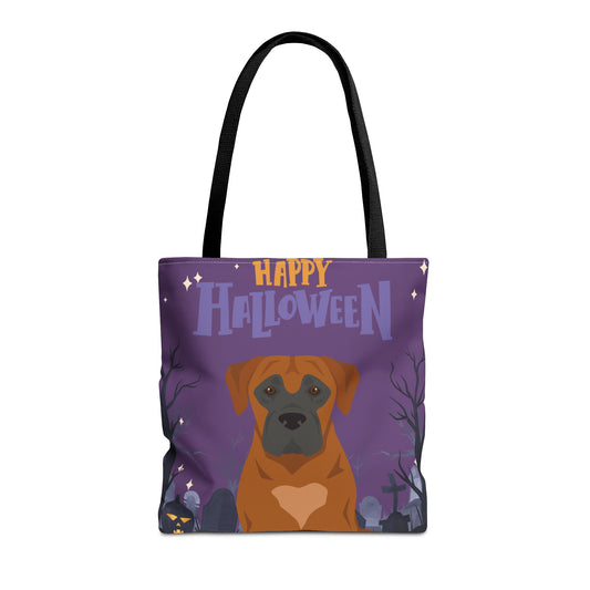 Boerboel Dog Happy Halloween Tote Bag 16x16