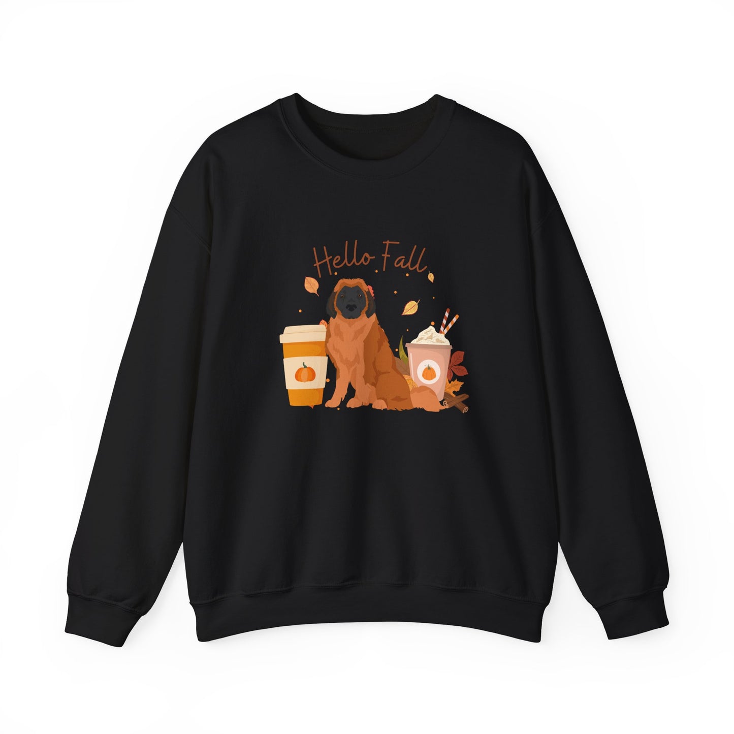 Leonberger Dog Fall Halloween Unisex Heavy Blend Crewneck Sweatshirt