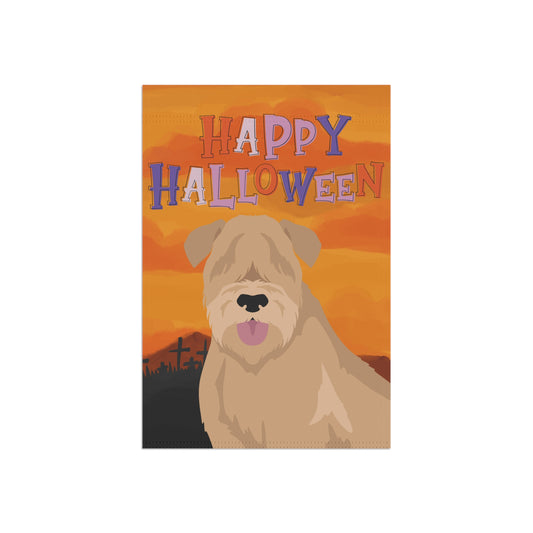 Soft Coated Wheaten Terrier Dog Halloween Garden Flag