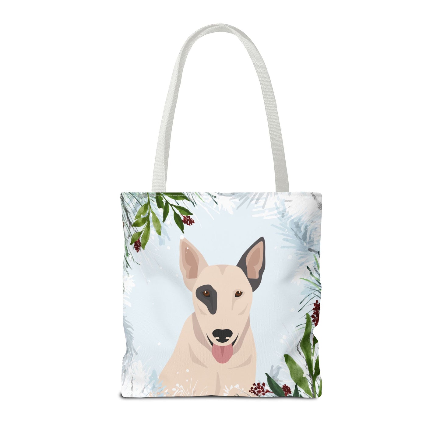Bull Terrier Dog Christmas Holiday Tote Bag 16x16