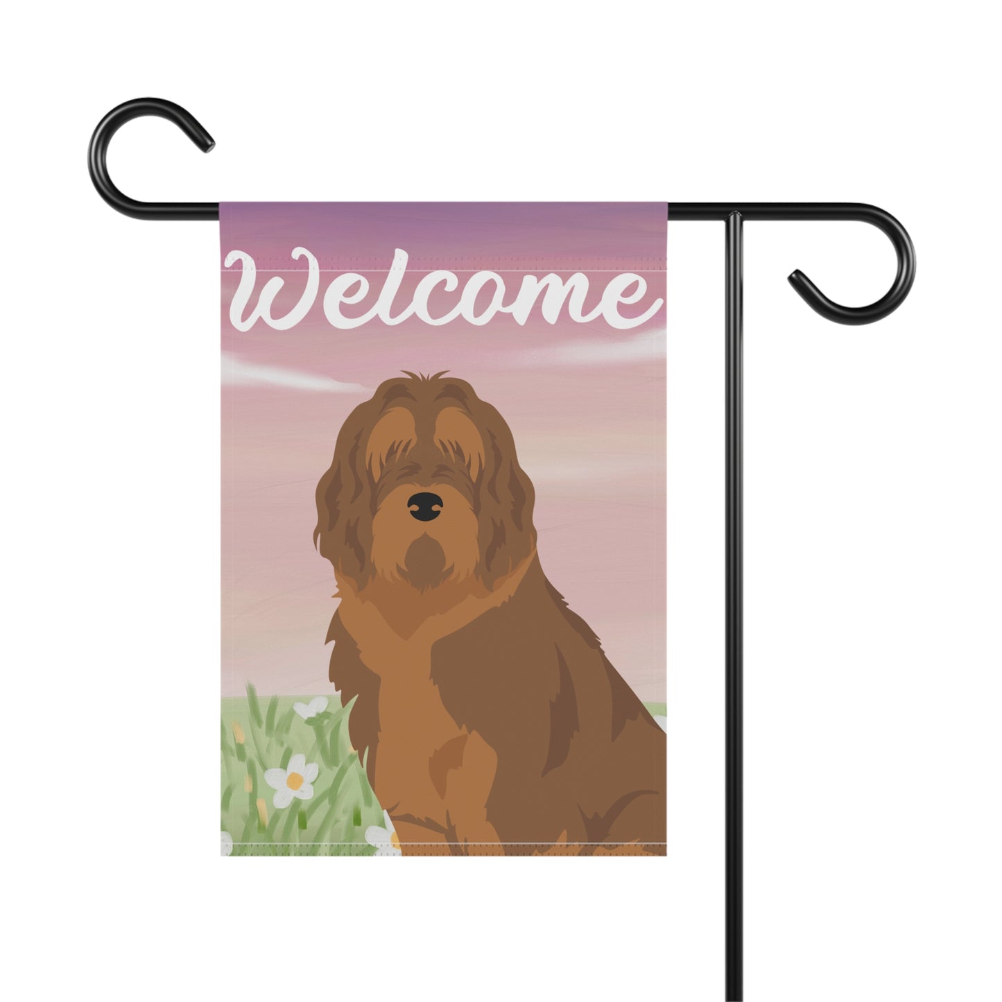 Otterhound Dog Welcome Garden Flag