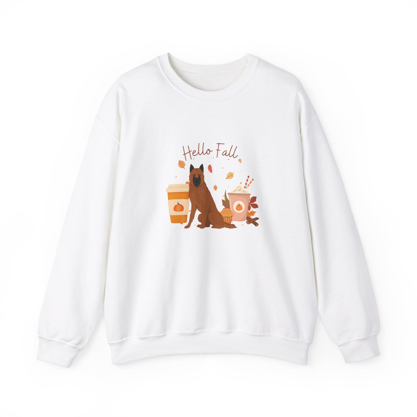 Belgian Laekenois Dog Fall Unisex Heavy Blend Crewneck Sweatshirt