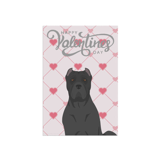 Cane Corso Dog Valentines Day Garden Flag