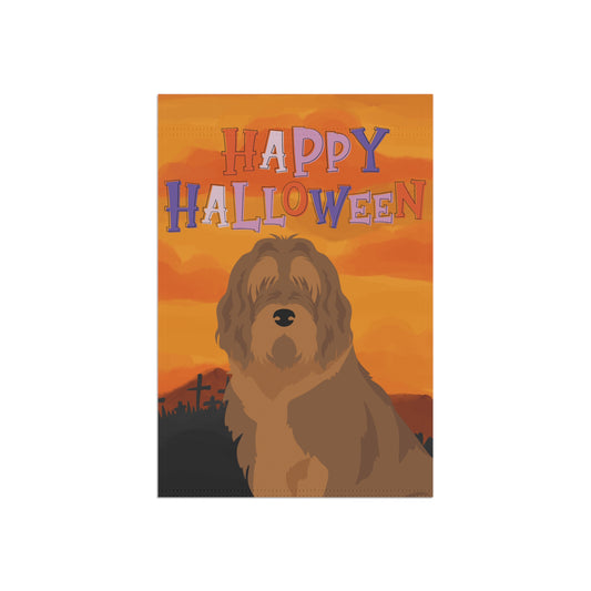 Otterhound Dog Halloween Garden Flag