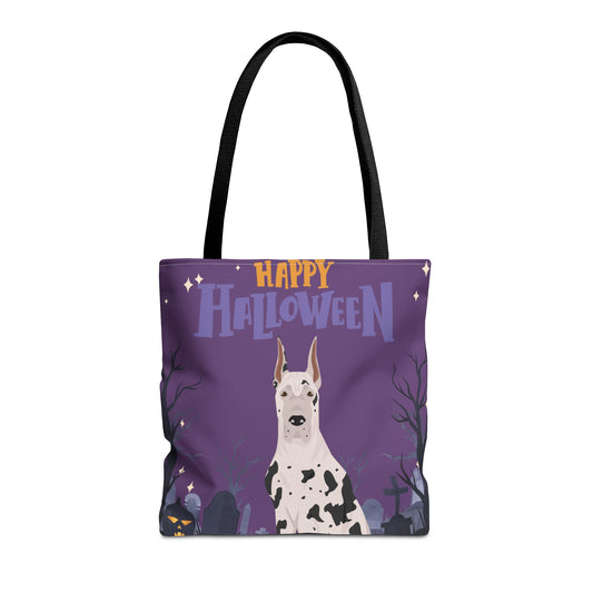 Great Dane Dog Happy Halloween Tote Bag 16x16