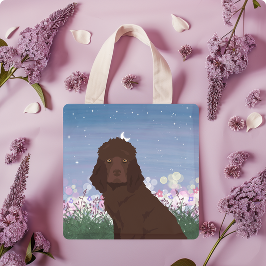 Irish Water Spaniel Dog Tote Bag 13x13