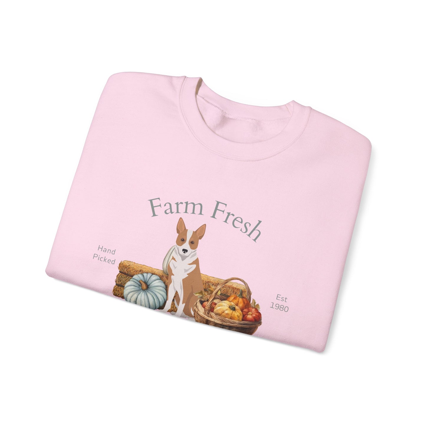Canaan Dog Dog Fall Farm Fresh Unisex Heavy Blend Crewneck Sweatshirt