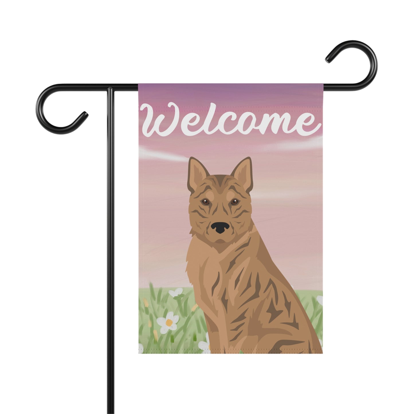 Korean Jindo Dog Welcome Garden Flag