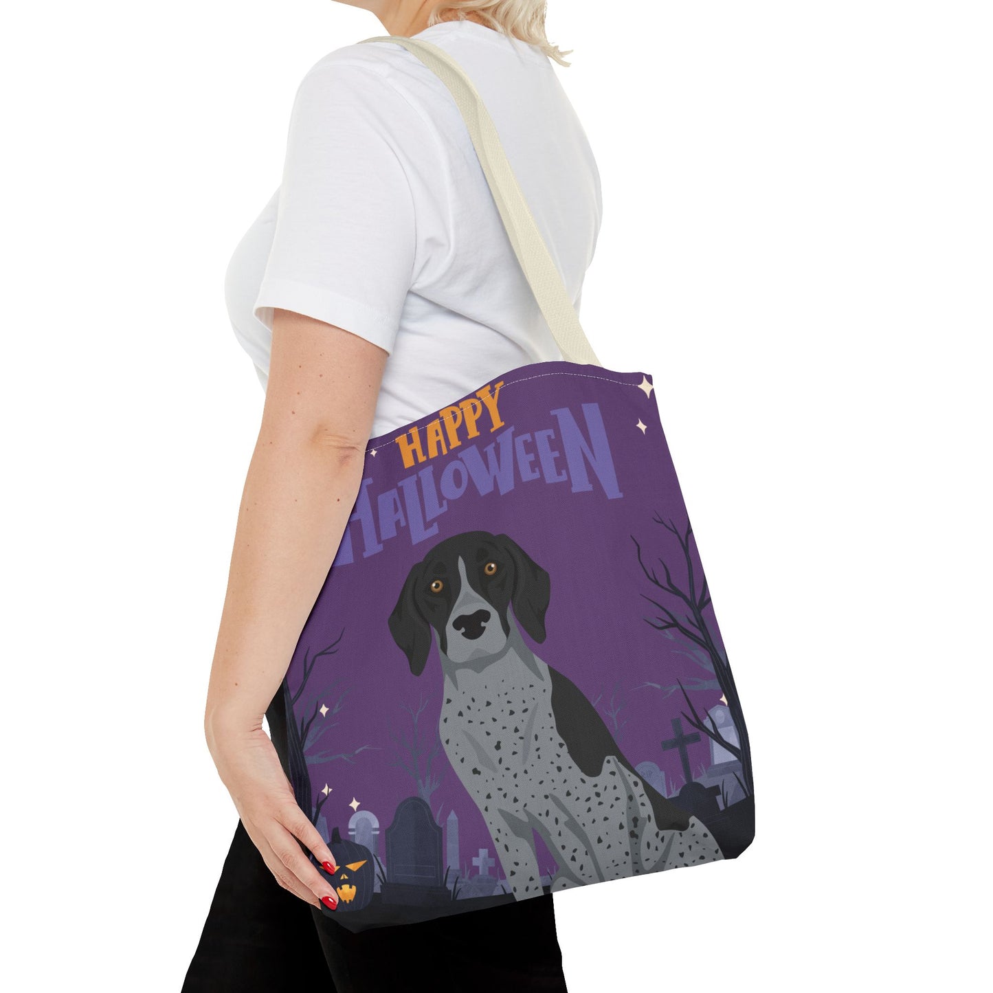 German Shorthaired Pointer Dog Happy Halloween Tote Bag 16x16