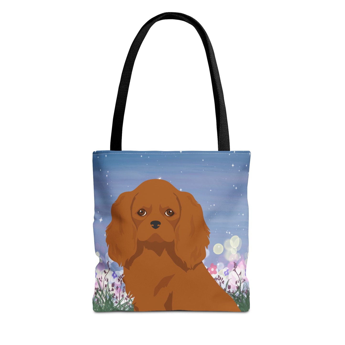 Cavalier King Charles Spaniel Dog Tote Bag 13x13