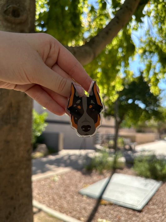 Beauceron Dog Clip 2.5in