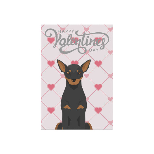 Xoloitzcuintli Dog Valentines Day Garden Flag