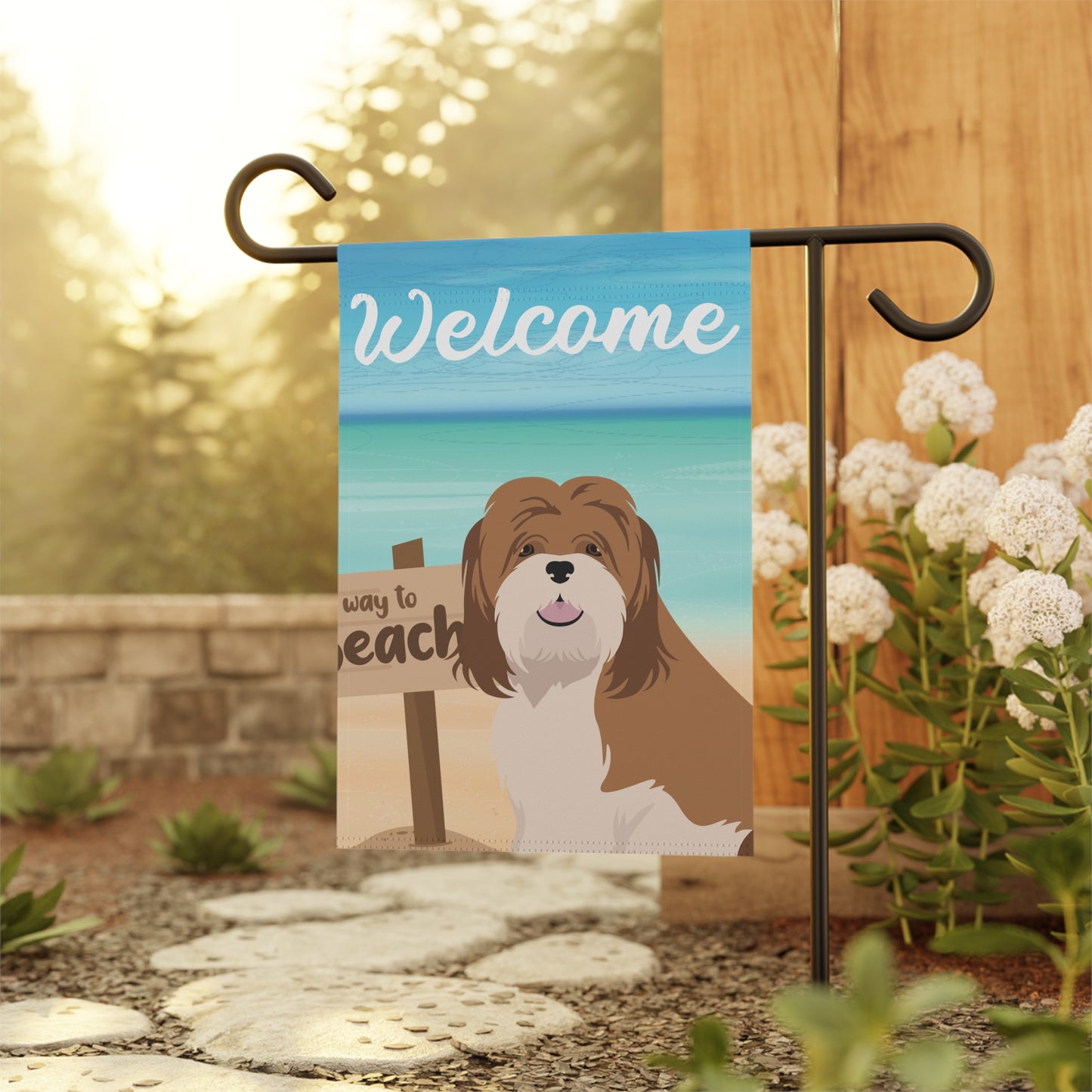 Lhasa Apso Dog Garden Flag