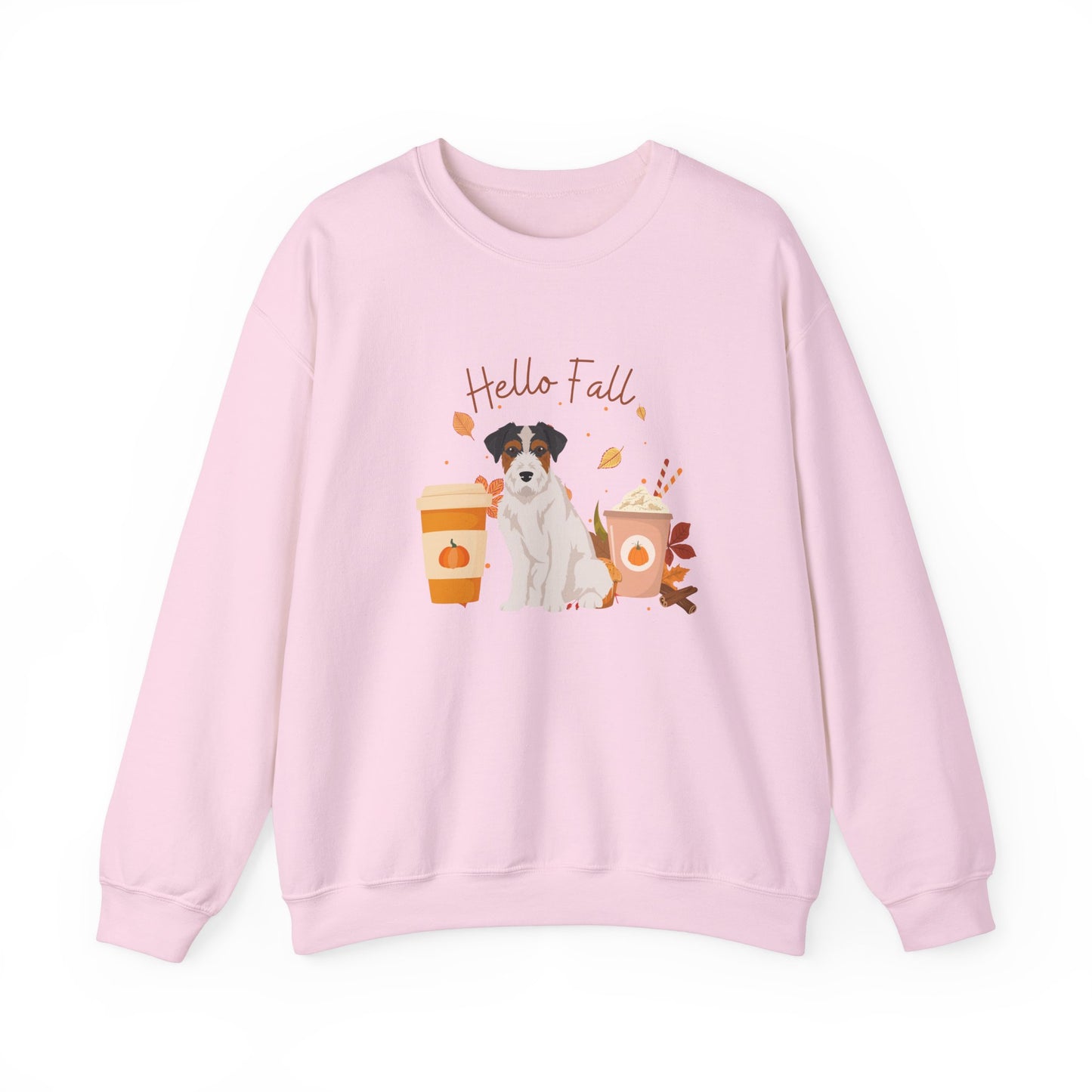 Jack Russell Terrier Dog Fall Halloween Unisex Heavy Blend Crewneck Sweatshirt