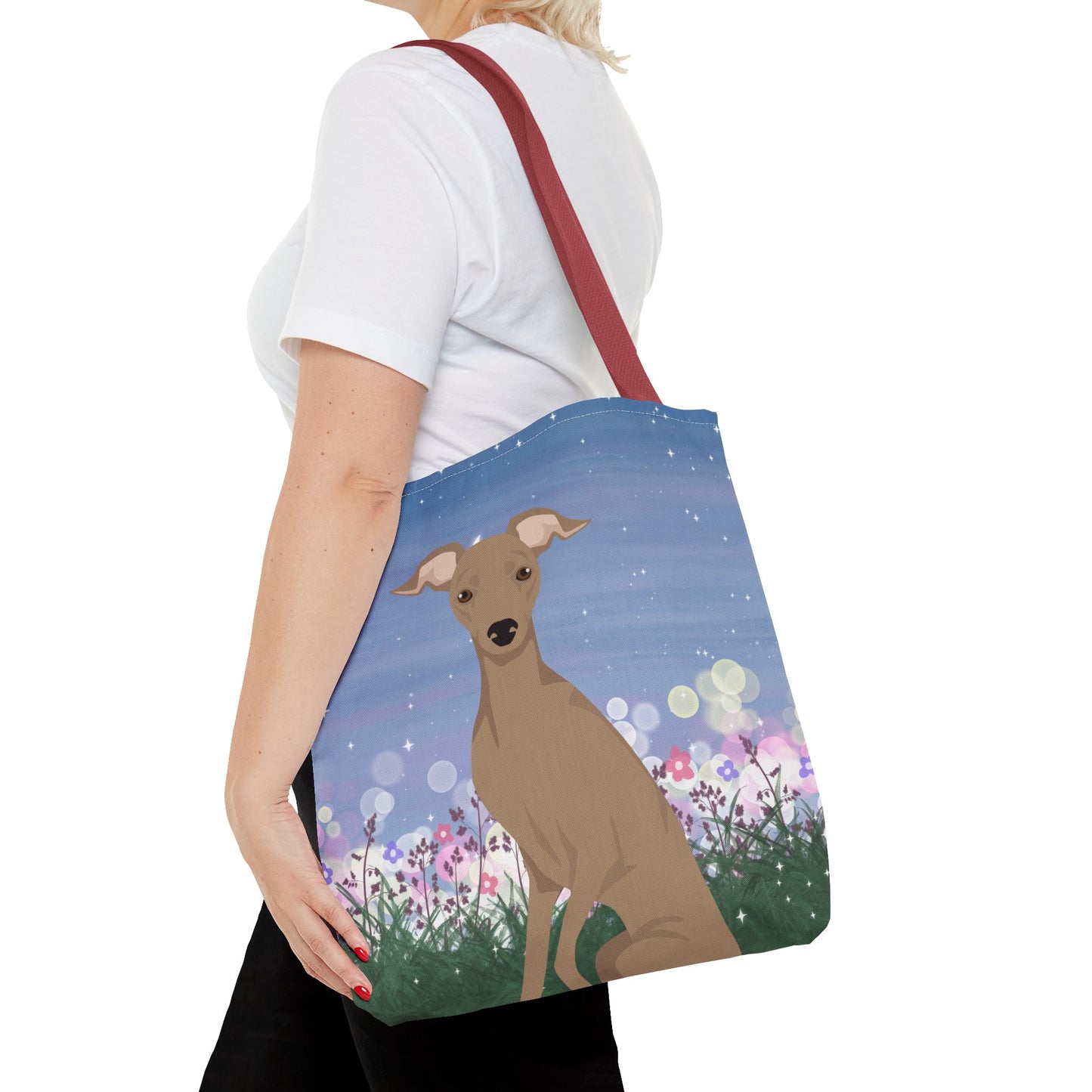 Italian Greyhound Dog Tote Bag 16x16