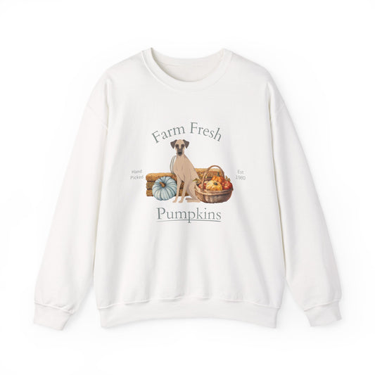 Sloughi Dog Fall Farm Fresh Unisex Heavy Blend Crewneck Sweatshirt