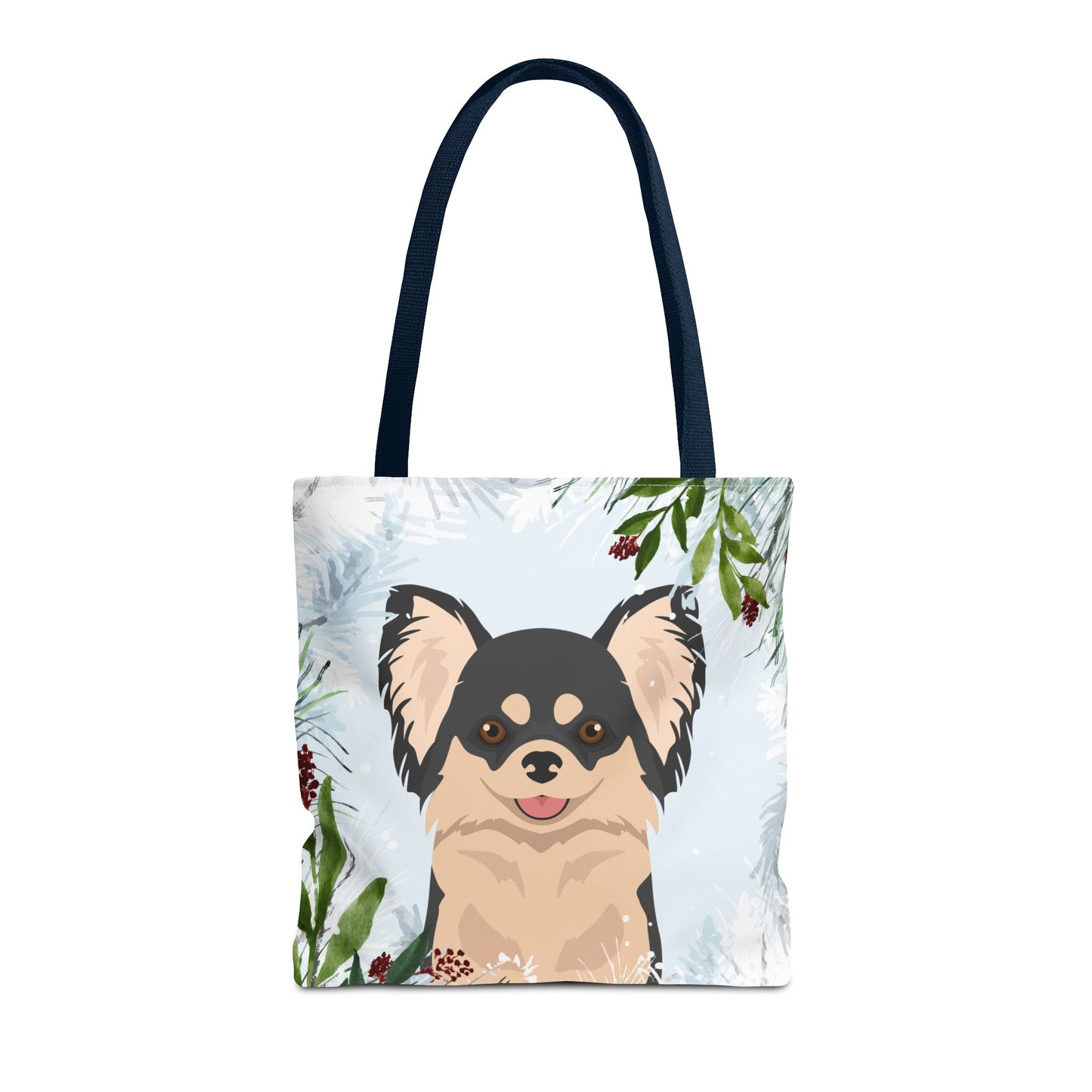 Chihuahua Dog Christmas Holiday Tote Bag 16x16